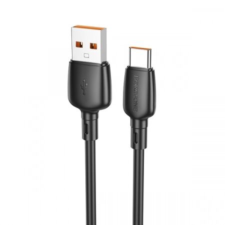 USB-C кабель BOROFONE BX93 Super Type-C, 3A, 100W, 1м, PVC (черный) - 2