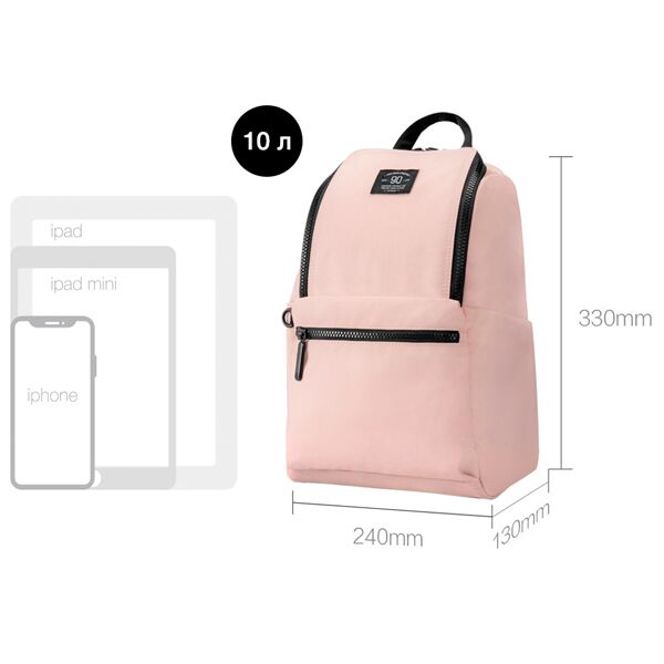 Рюкзак 90 Points Pro Leisure Travel Backpack 18L (Pink/Розовый) - 4
