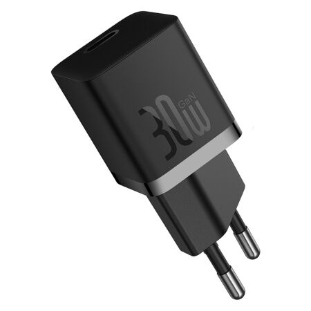 Зарядное устройство BASEUS GaN5 Fast Charger(mini) USB-C, 3A, 30W, черный - 2