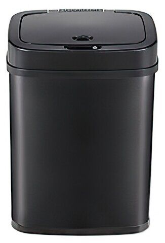 Умное мусорное ведро Ninestars Stainless steel Sensor Trash Can 12 L DZT-12-5 (Black)  - 3