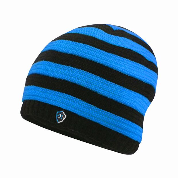 Детская водонепроницаемая шапка DexShell Children Beanie Stripe, DH552BU синяя, DH552BU - 1