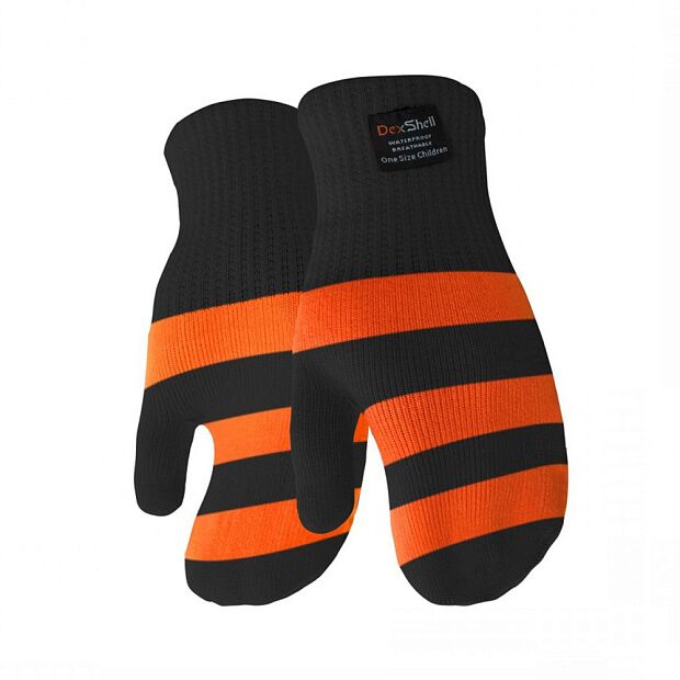 Водонепроницаемые детские варежки Dexshell Children mittens, оранжевые DG536M - 2
