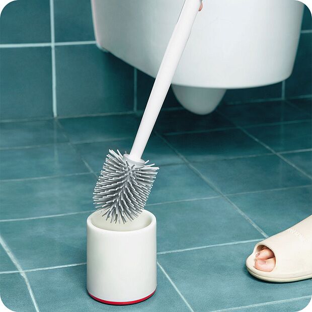 Туалетная щетка YiJie Appropriate Cleaning Vertical Storage Toilet Brush YB-05 (White/Белый) - 5