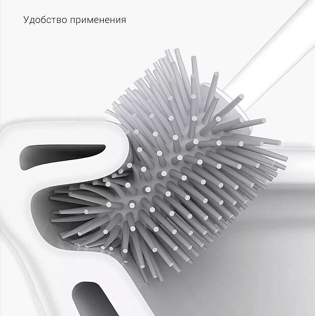 Туалетная щетка YiJie Appropriate Cleaning Vertical Storage Toilet Brush YB-05 (White/Белый) - 4