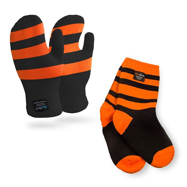 Водонепроницаемые детские варежки Dexshell Children mittens, оранжевые DG536M - 3