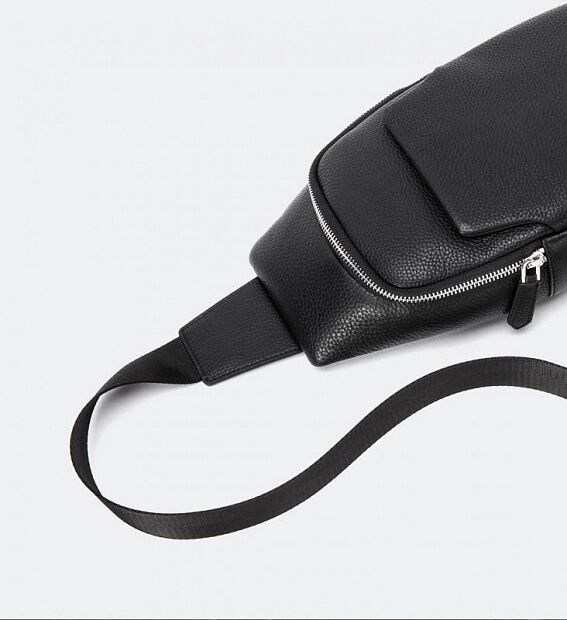 Мужская кожаная сумка VLLICON Casual Men's Leather Bag (Black/Черный) - 2