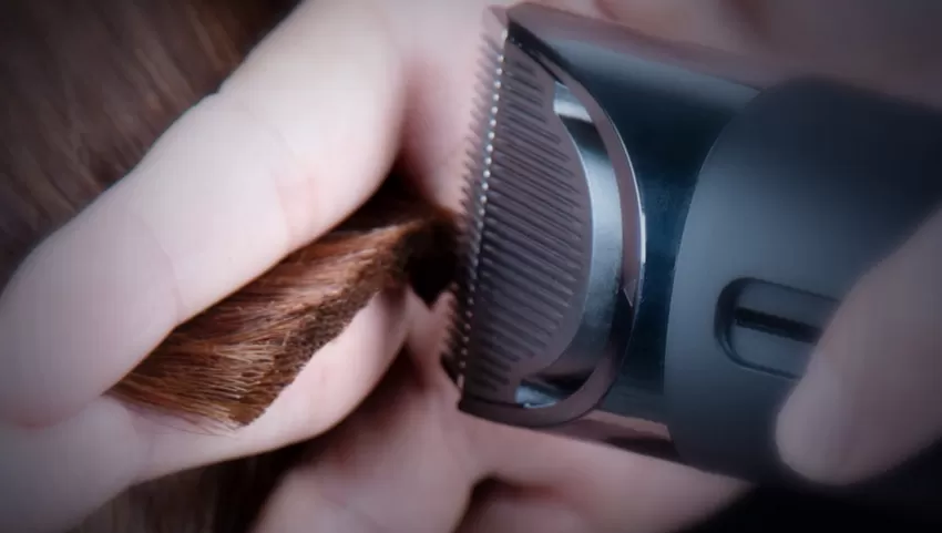 Пример работы машинки для стрижки волос Xiaomi Mijia LFQ02KL 