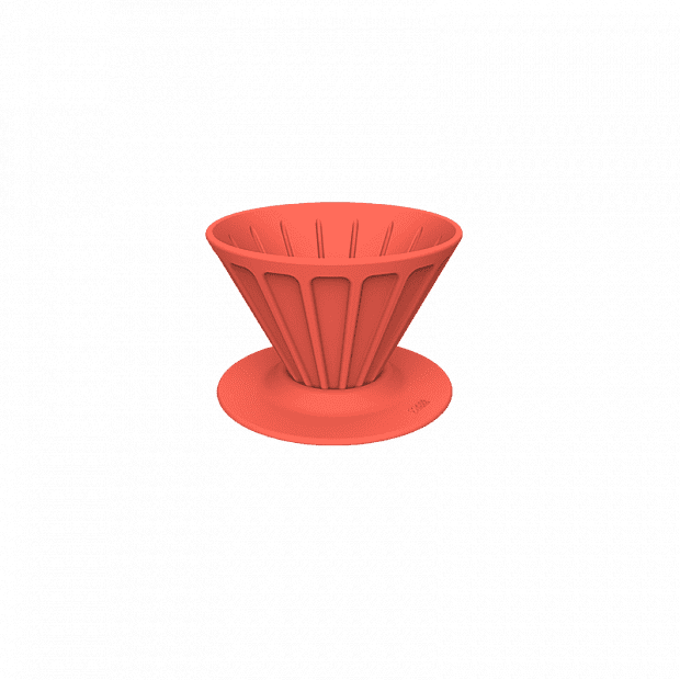 Кофейный фильтр Xiaomi D.Lab Coffee Portable Silicone Filter Cup (Red/Красный) 